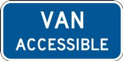 Van Accessible Sign